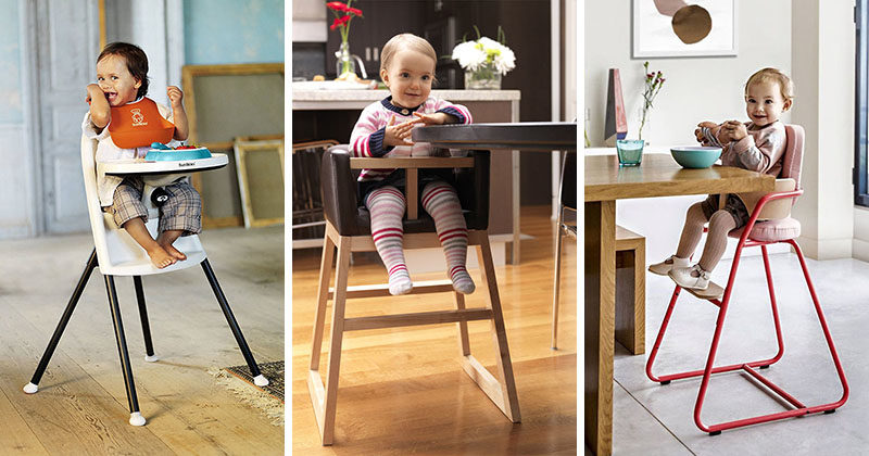 wooden high chair that grows with child