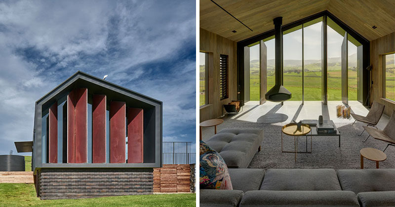 Atelier Andy Carson have designed a two bedroom modern guest house in  Gerringong, Australia, that has simple farm shed like appearance, with a welcoming interior. Click through to see more photos. #GuestHouse #ModernArchitecture #Architecture