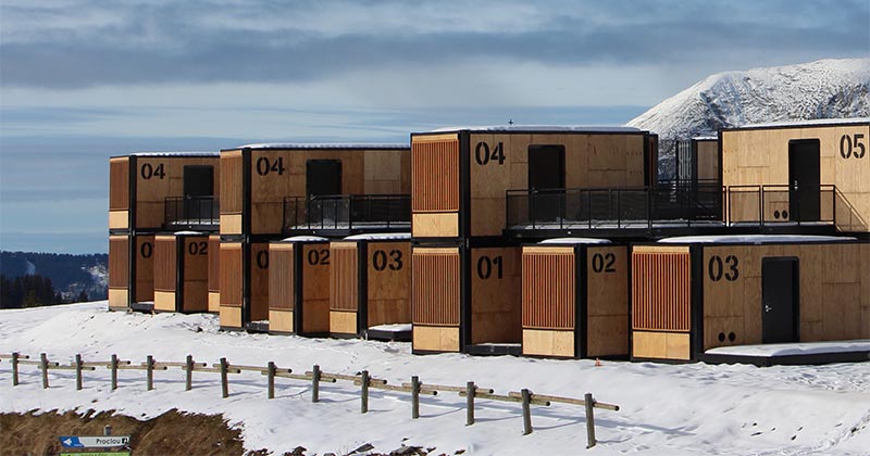 This Shipping Container Hotel Was Designed To Travel To Events Around The World