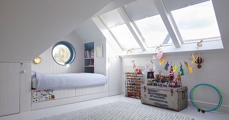 Having This Kids Bedroom Furniture Built-In Was A Good Way To Maximize Play Space