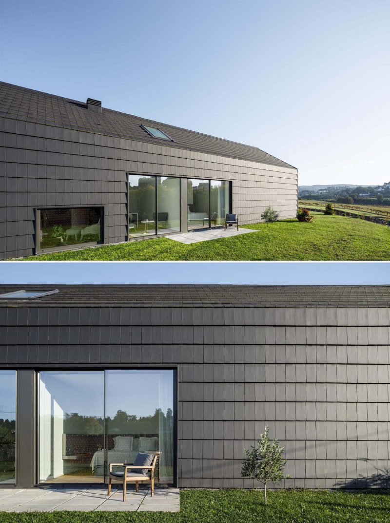 Wood Slats On The Exterior Of This House Hide Some Windows And Doors