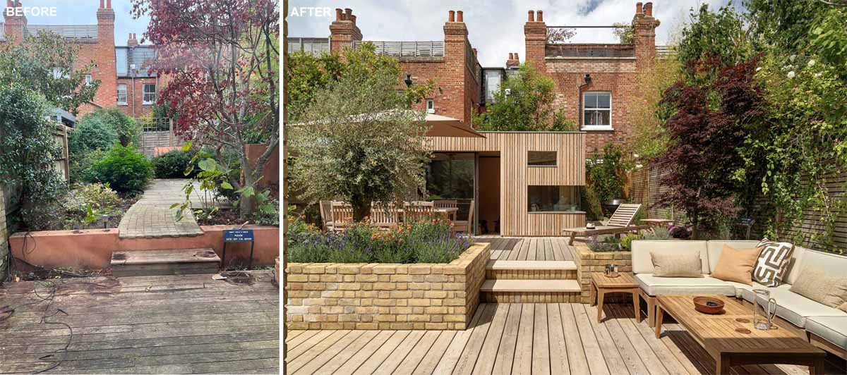 Before + After – An New Addition And Updated Garden For This Brick Home