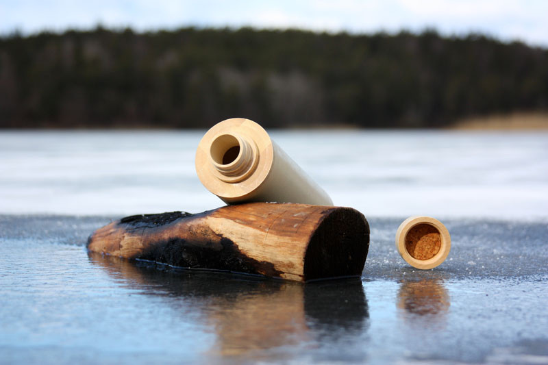 This New Water Bottle Is Made From Wood Instead Of Plastic