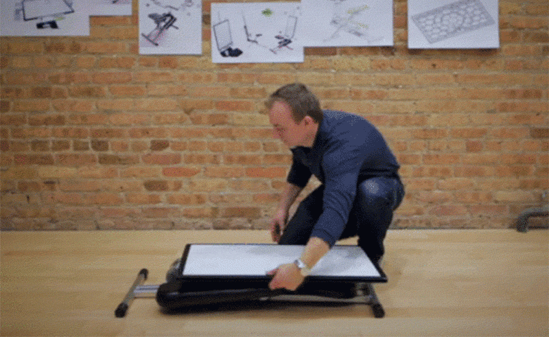 This new desk is designed to be portable and pop-up wherever you need one