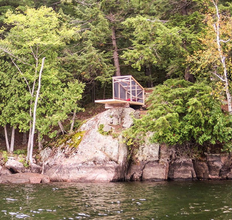 This Waterfront Platform Was Designed For Sleeping And Diving