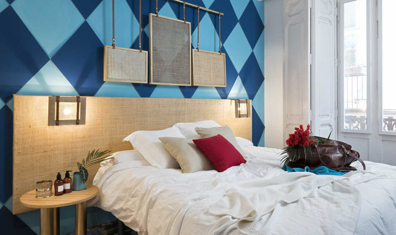 Wall Decor Inspiration - Bold Graphics Cover The Walls Of This Spanish