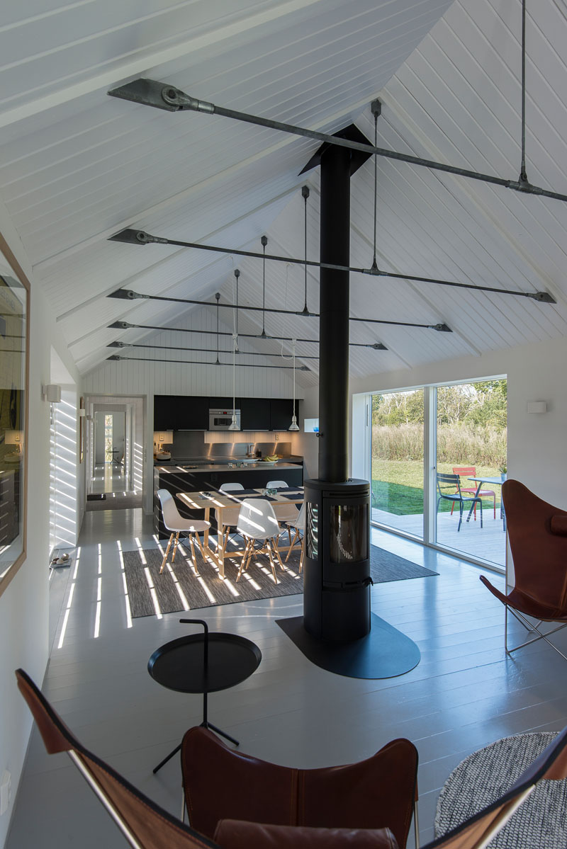 This holiday house was designed around the idea of creating a modern barn