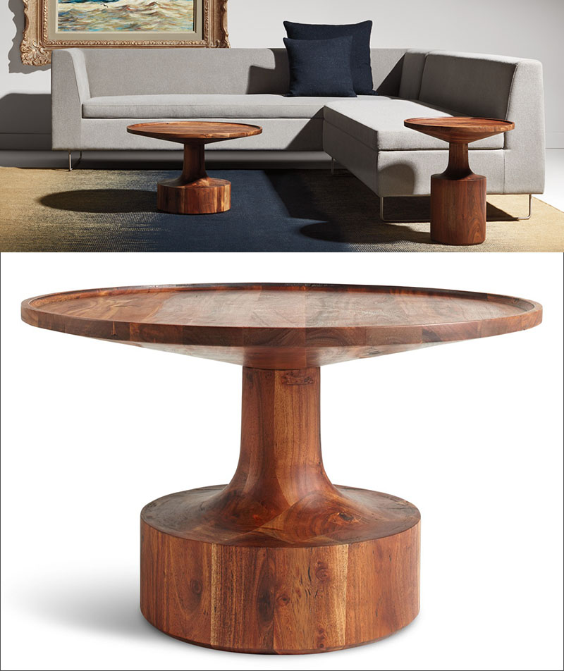 Furniture Ideas - Round Coffee Tables In Glass, Wood, Marble and Metal