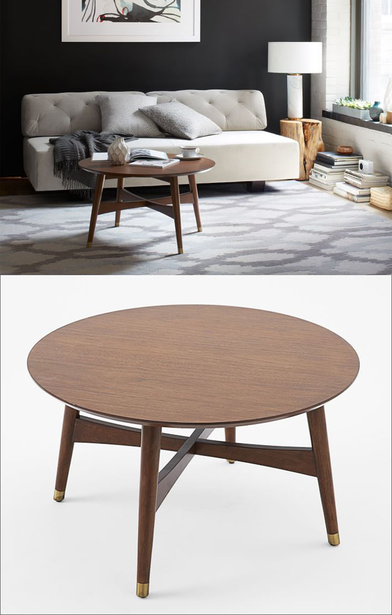 Furniture Ideas - Round Coffee Tables In Glass, Wood, Marble and Metal