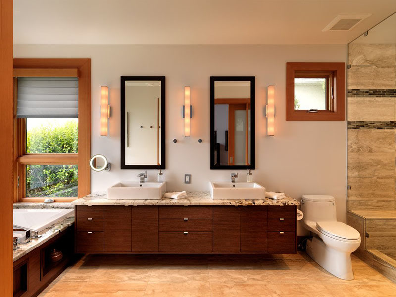 Bathroom Vanity With Single Mirrors