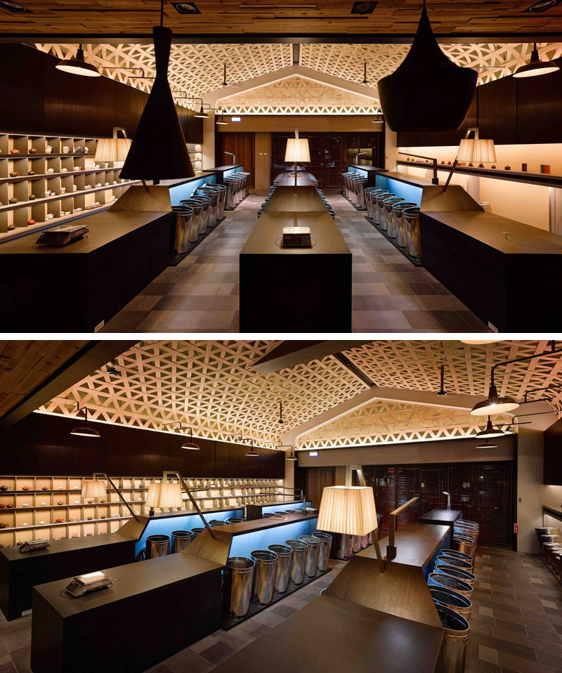 Woven Wood Cathedral Ceiling 221216 1048 03 Contemporist