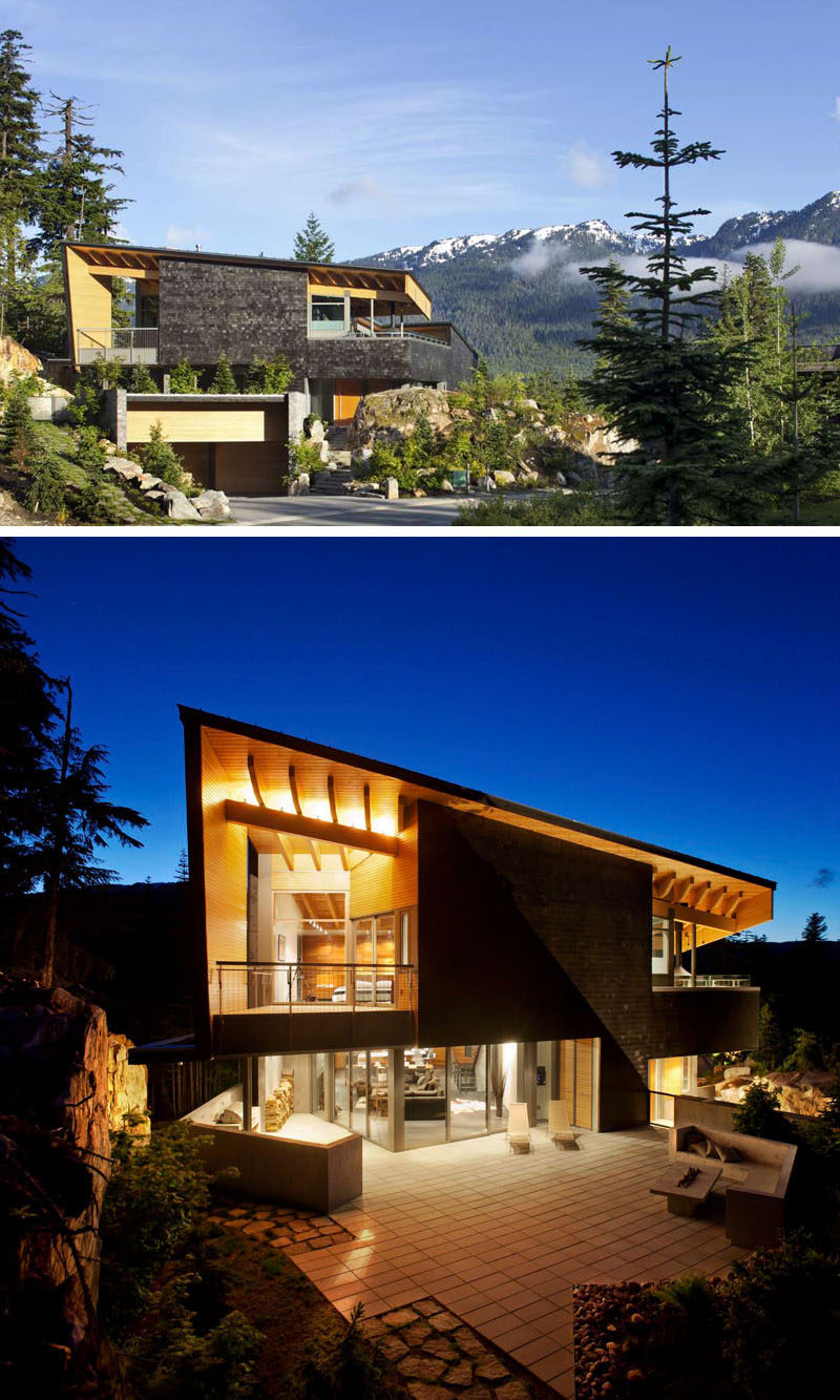 Modern Sloping Roof Design 16 Examples Of Modern  Houses With A Sloped  Roof 