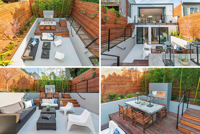 Backyard Design Idea - Use Multiple Levels To Define Different Areas Of