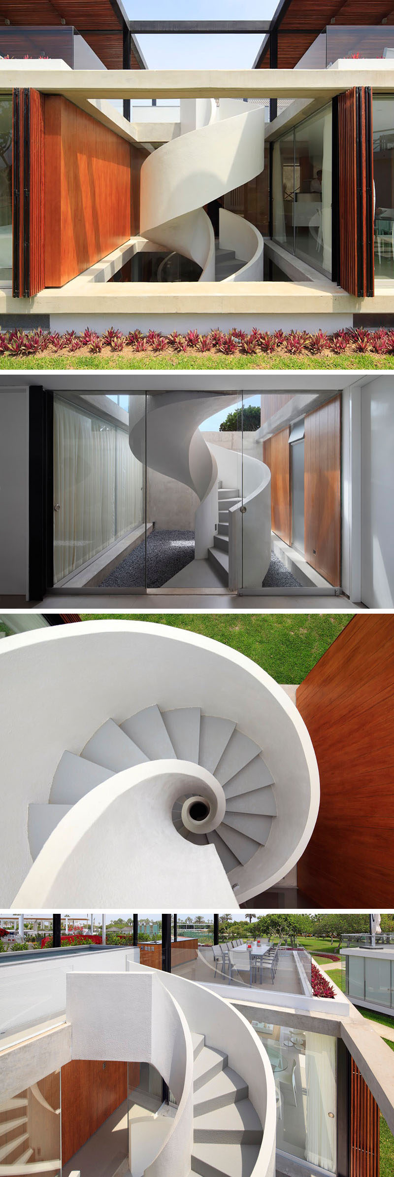 16 Modern Spiral Staircases Found In Homes Around The World