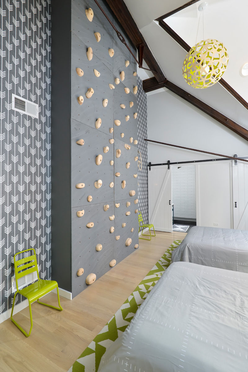 Grey Kids Bedroom With Rock Climbing Wall 210317 1038 03