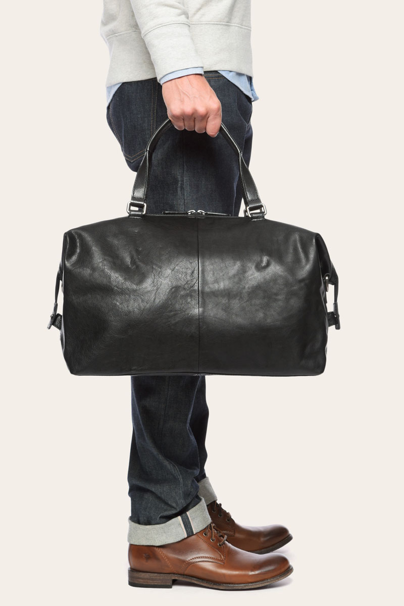 Venezia Italian Leather Duffel Bag - Fenzo Italian Bags