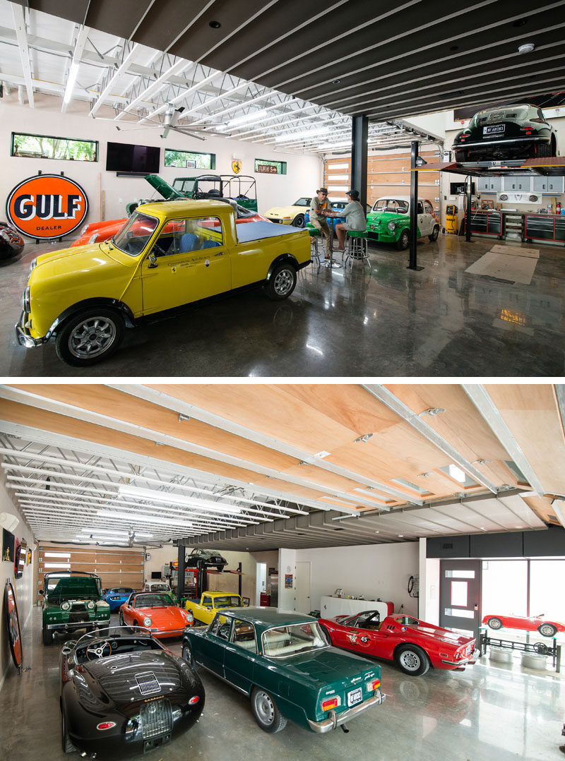 duurzame grondstof Malaise vreemd This New House In Texas Was Designed To Include A Collector Car Showroom