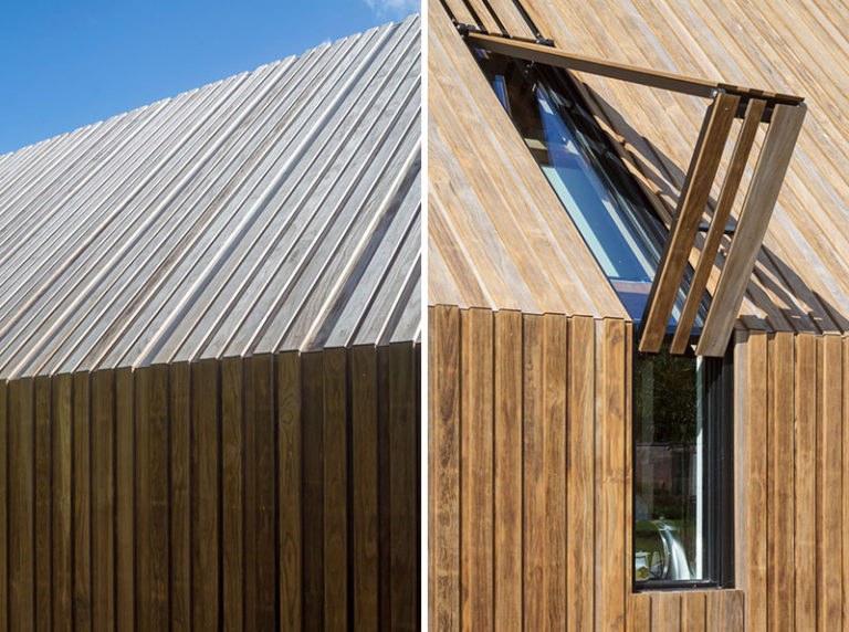 This Barn-Like Visitors Center Features Nine Movable Facade Parts