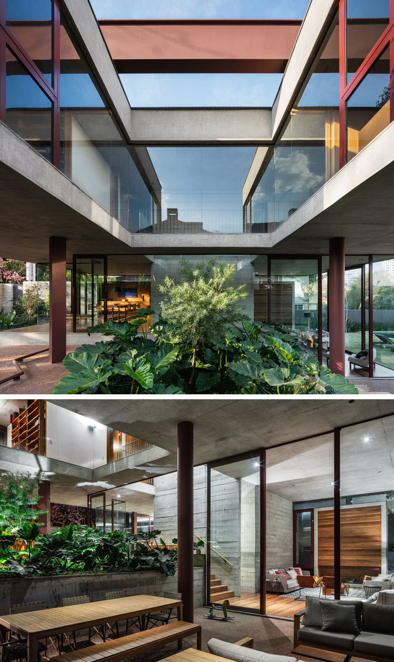 Una Architects Have Designed A New Concrete And Glass House In Sao Paulo