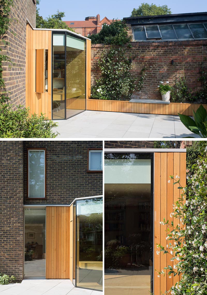 A Home Office Was Created By Adding A Small Extension To This House In  London