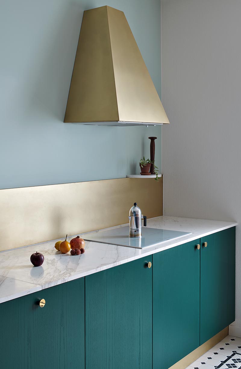 Teal Blue Kitchen Cabinets Bronze Backsplash Mint Green Walls 200520 1044 02 