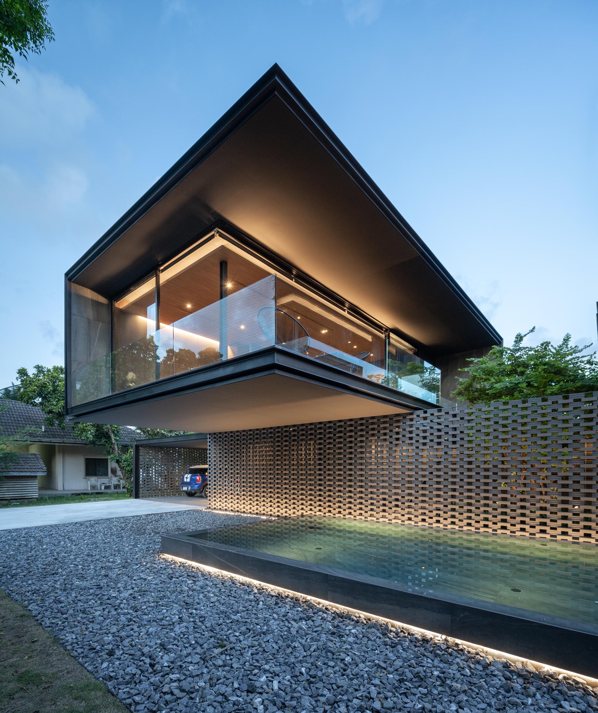 Lighting Is An Important Design Feature On This Modern House