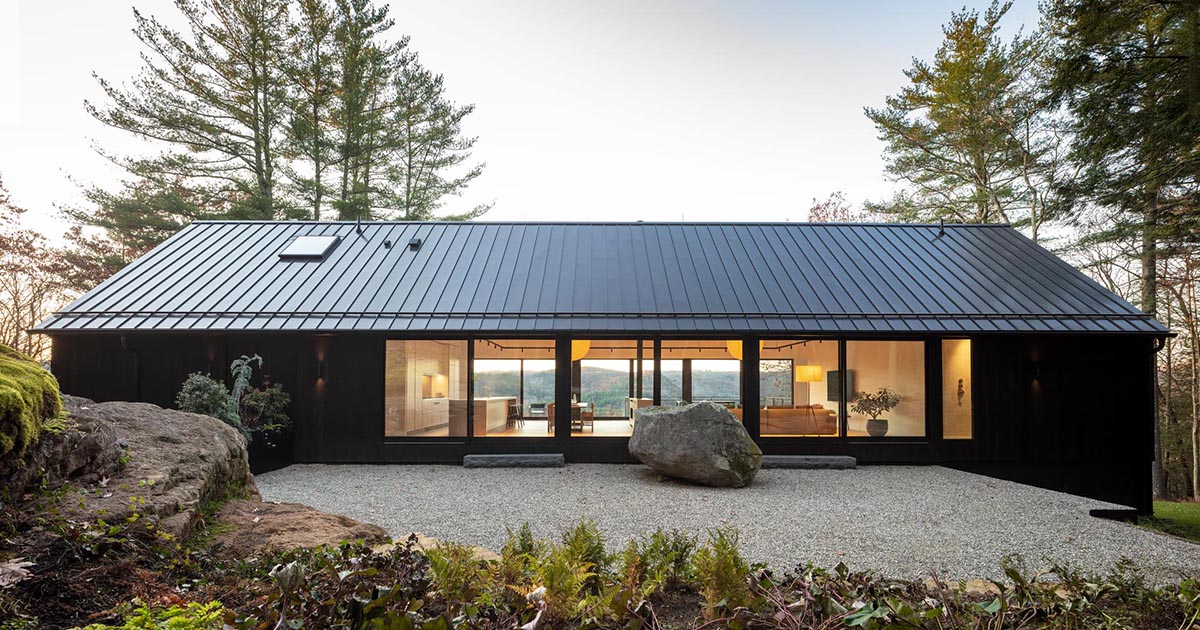 This Modern House In Connecticut Is Completely Surrounded By Trees