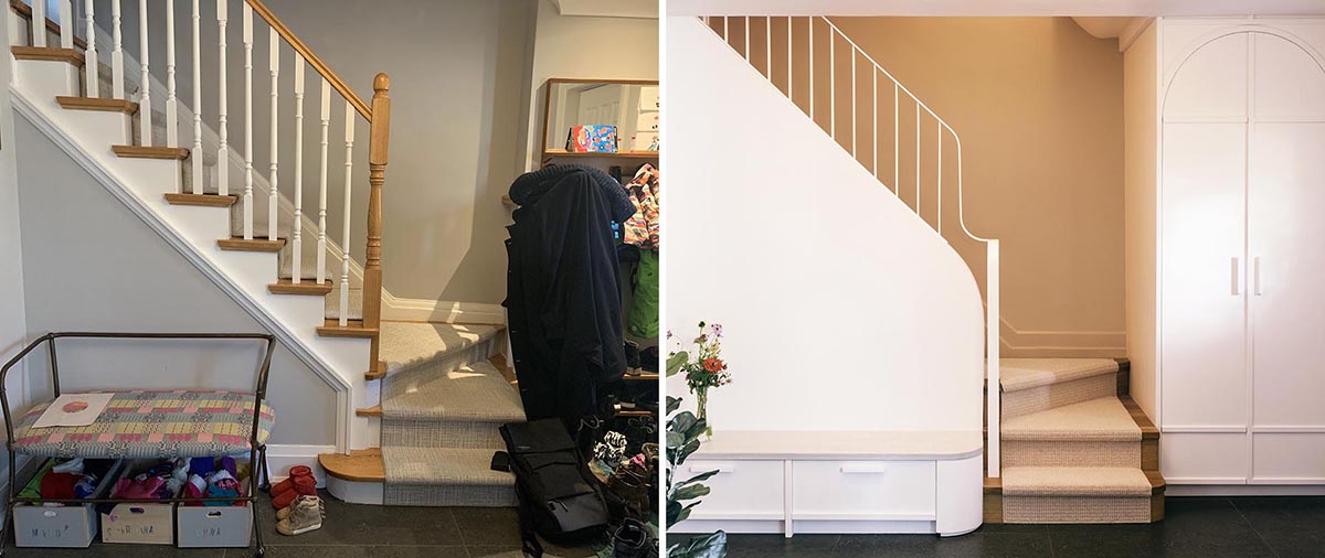 Before & After - A Renovation Gives This Family Home A More Organized Interior