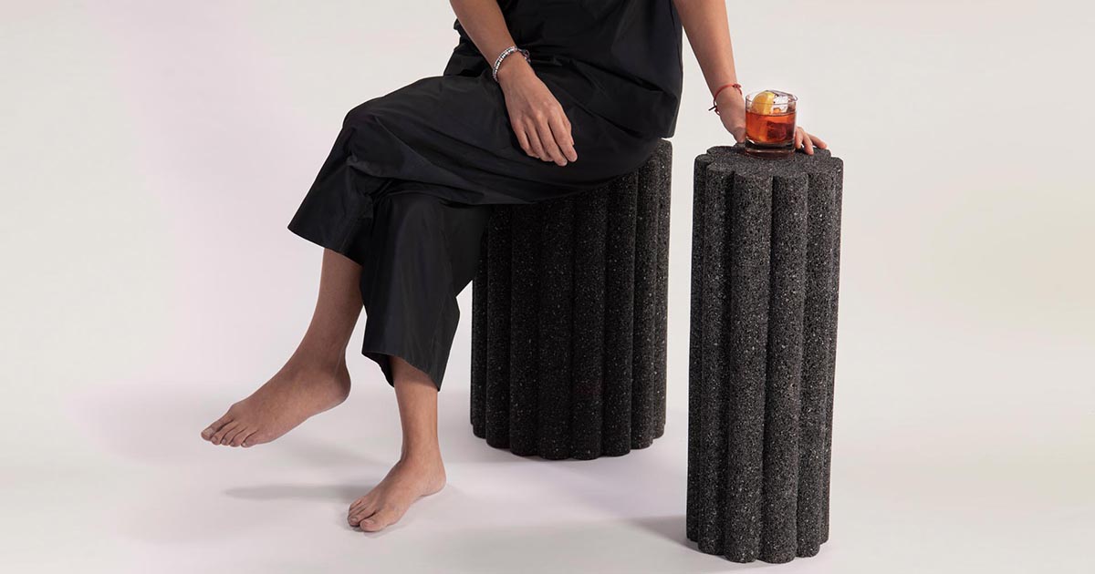 Caterina Moretti Has Designed Furniture Made From Volcanic Rock