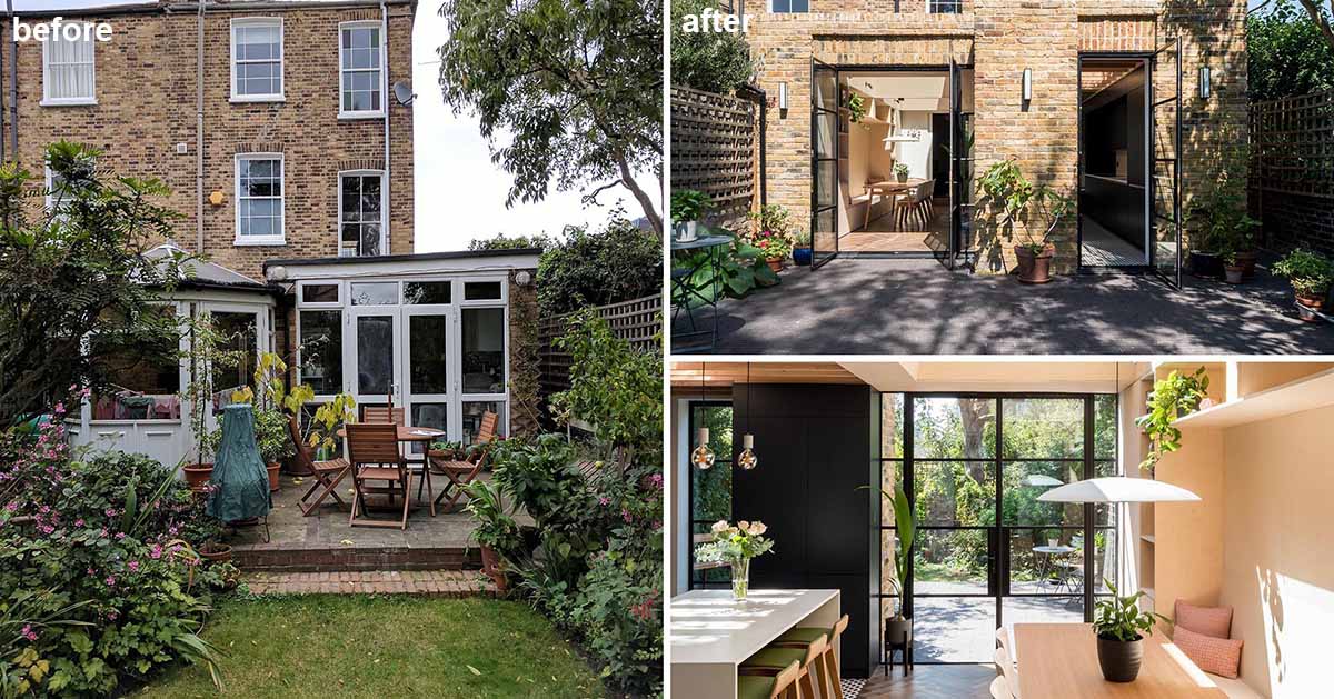 Before & After - A New Addition For This Home In London Created A Light-Filled Kitchen And Dining Room