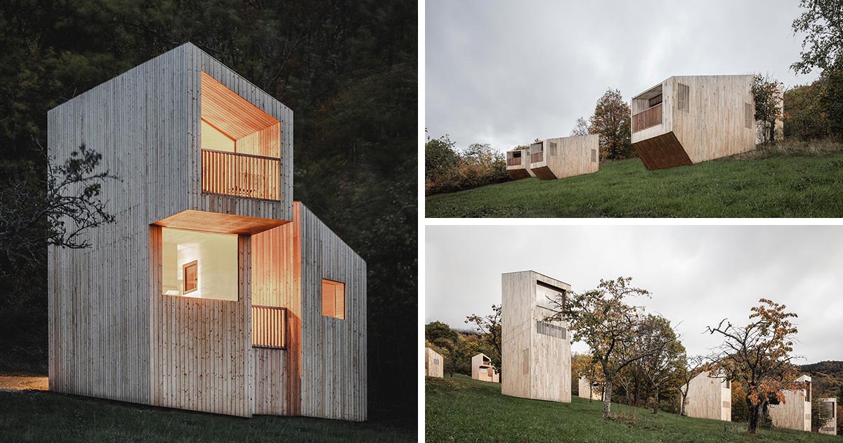 A Collection Of 14 Modern Cabin Designs Were Used To Create This Unique Hotel In France