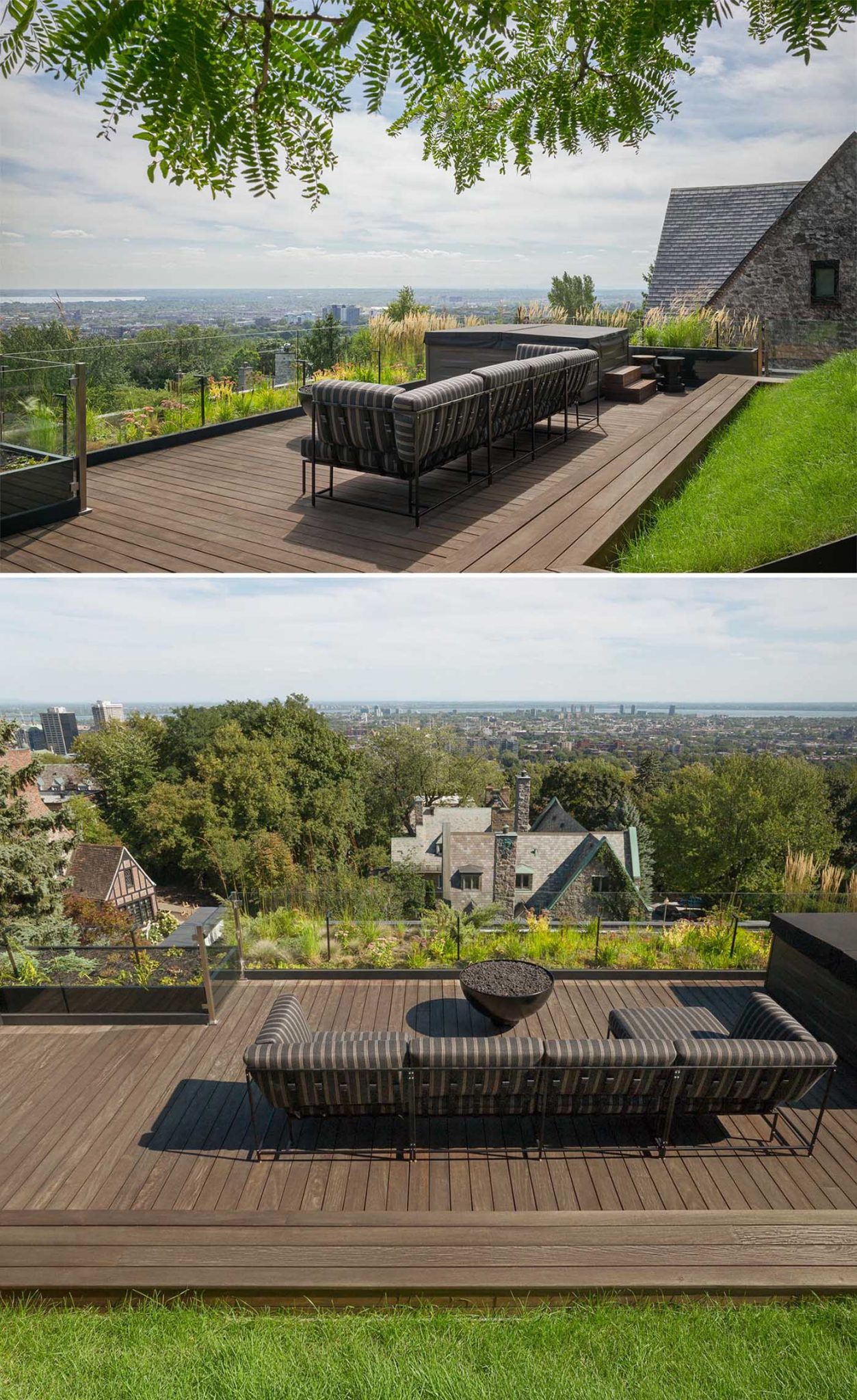 They Built A Rooftop Garden And Lounge Area On This Home To Enjoy The ...