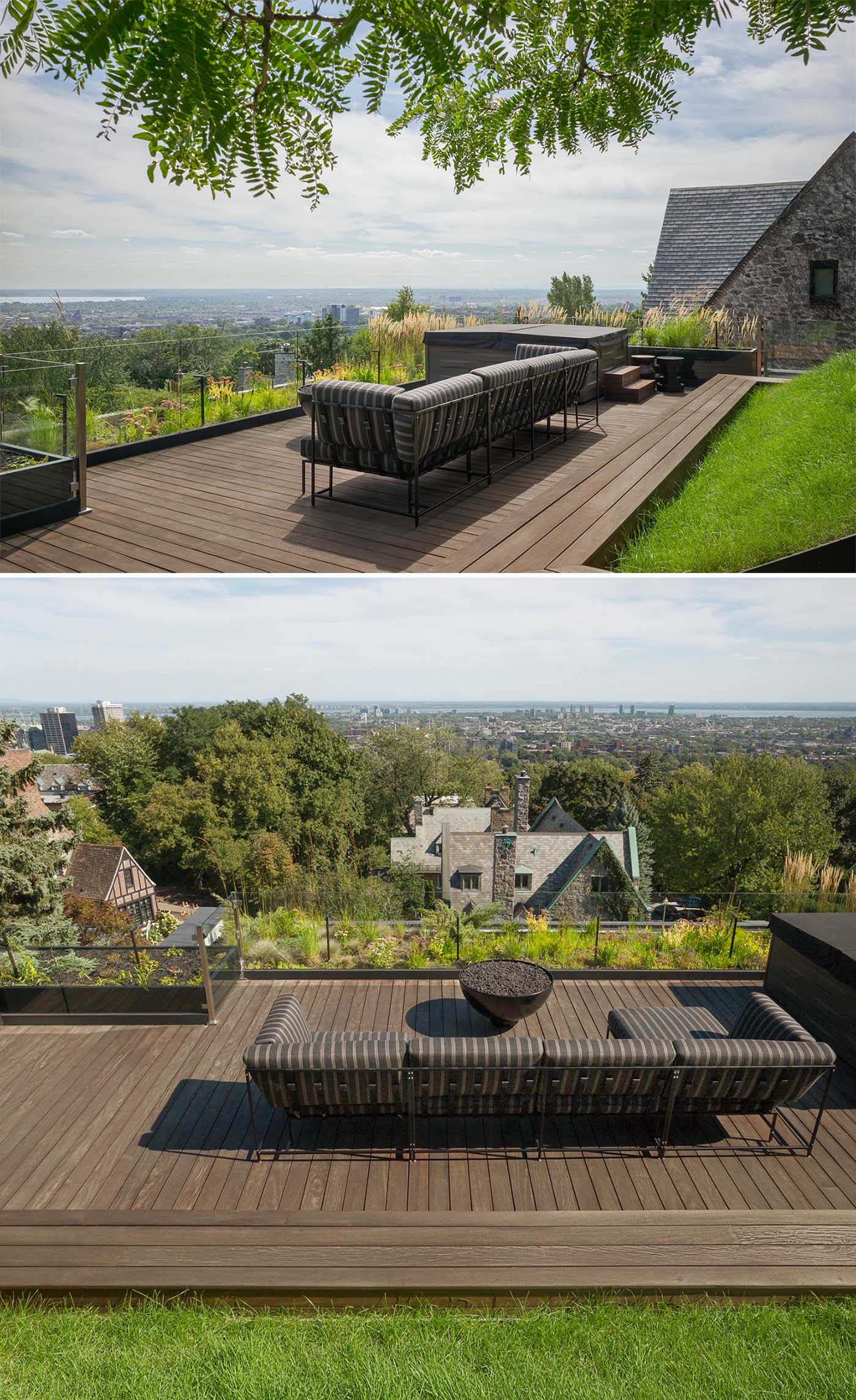 They Built A Rooftop Garden And Lounge Area On This Home To Enjoy The Views  Over Everything