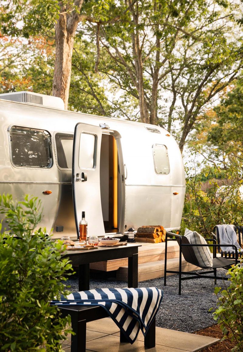 This Airstream Camper Was Updated With A Modern Interior To Create A ...