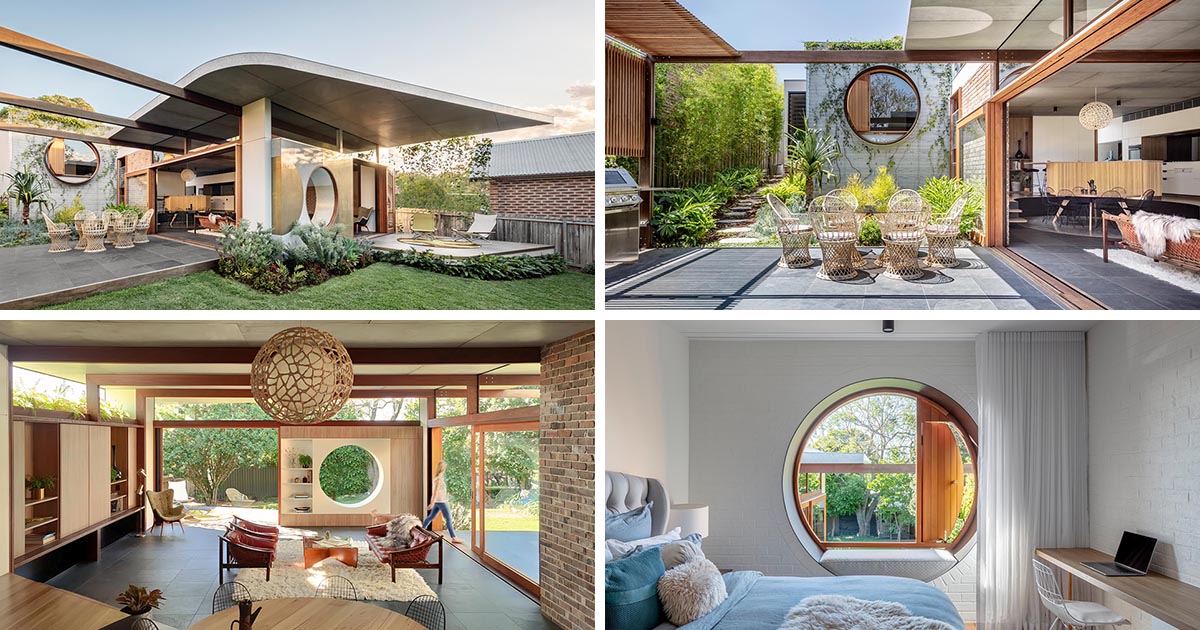 Circles Are A Design Theme Found Throughout This House Addition