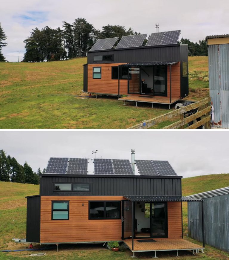 Solar Panels On The Roof Allow This Tiny House To Go Off The Grid