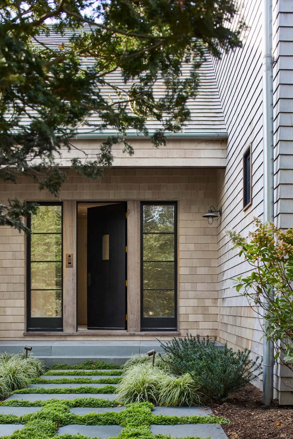 A Light Wood Shingle Exterior Completes The Modern Farmhouse Look For ...