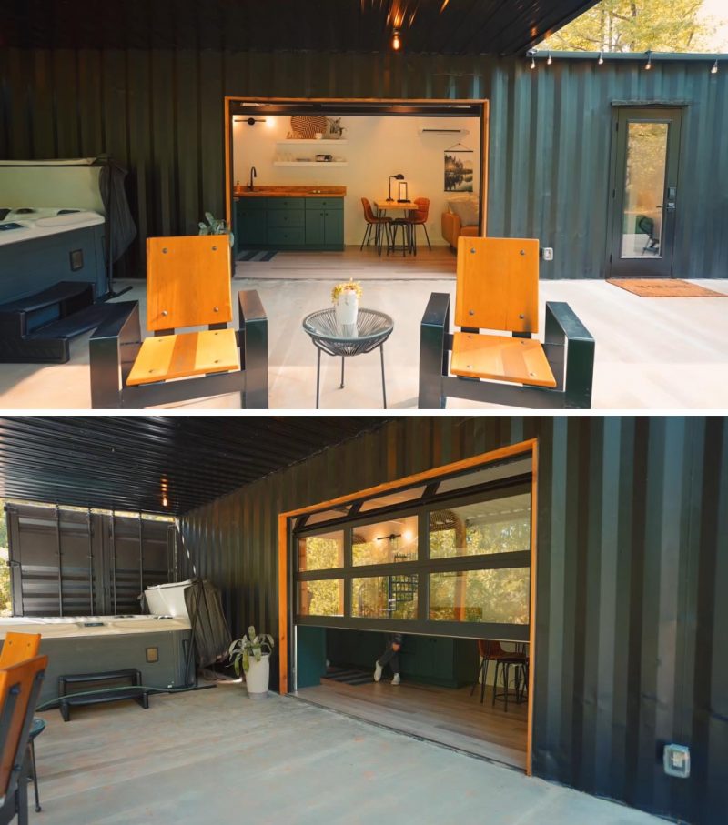 A Rooftop Deck Adds To The Living Space At This Shipping Container House