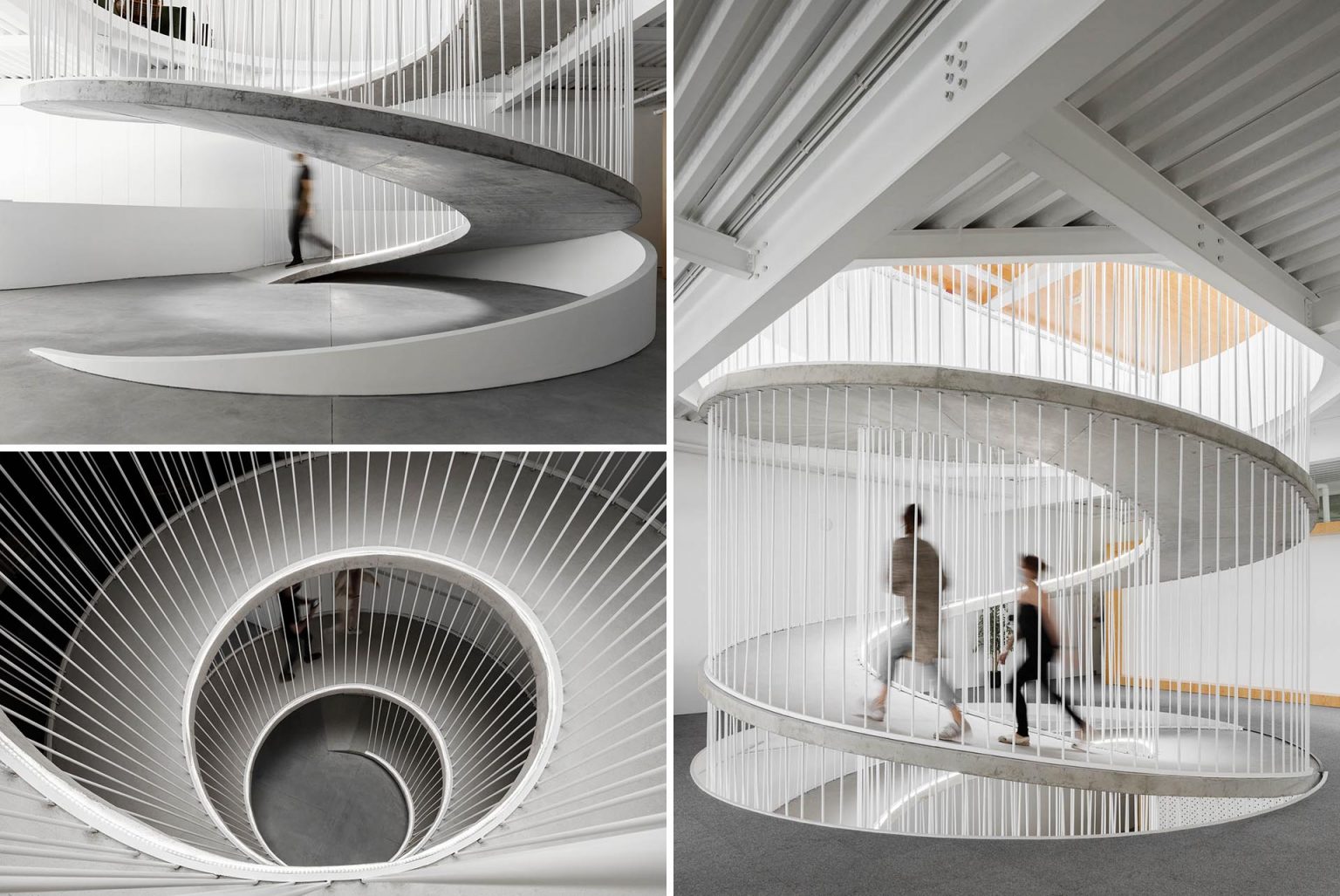 Instead Of Stairs, A Spiraling Ramp Was Designed For This Office Building