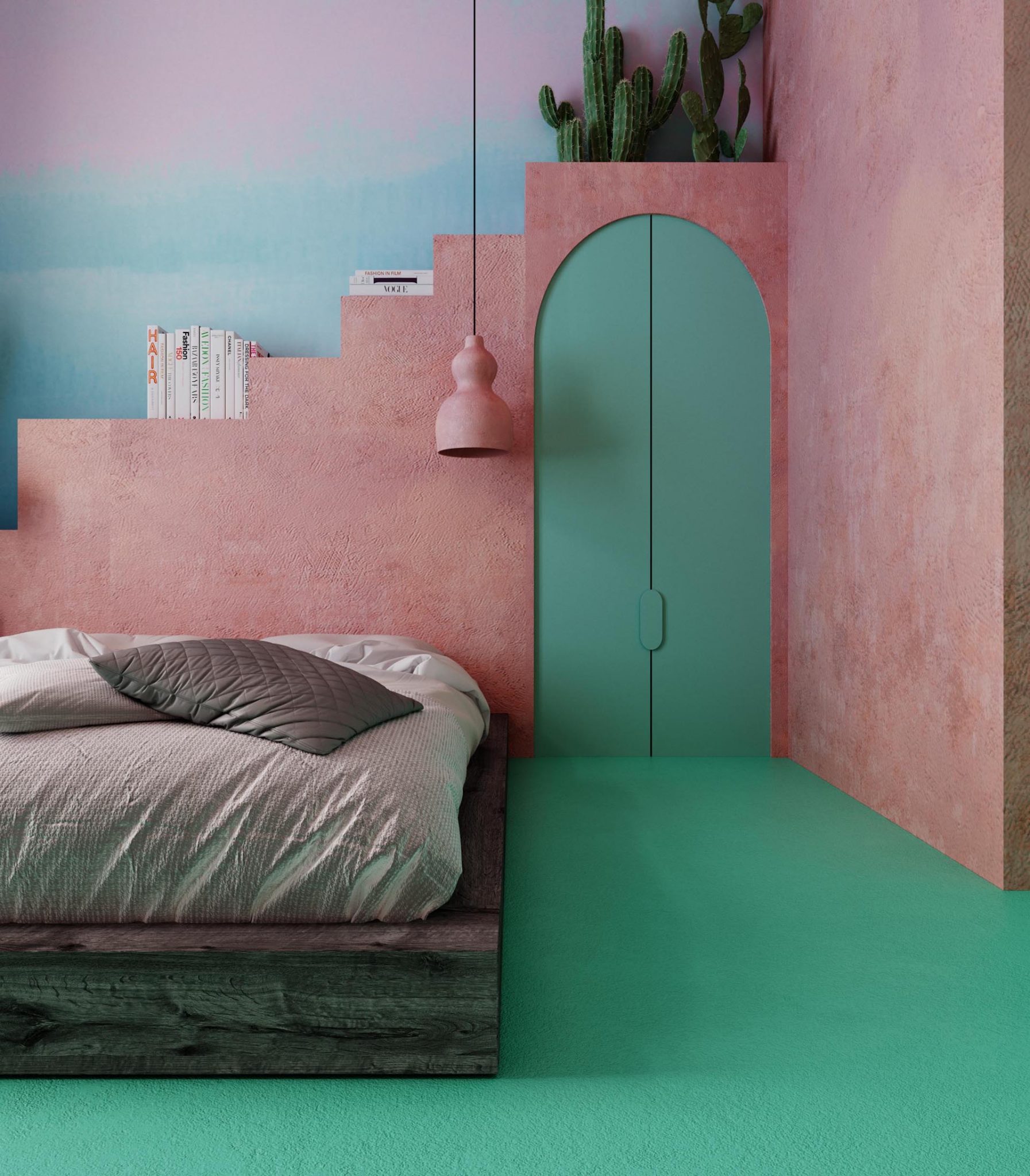 A Pastel Pink And Mint Green Color Palette Creates A Statement Interior For This New York Apartment