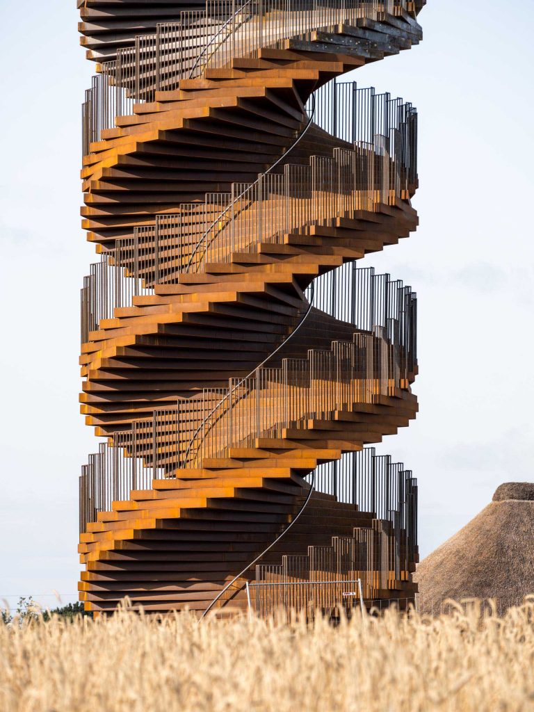 A New Spiraling Lookout Tower Opens In Denmark