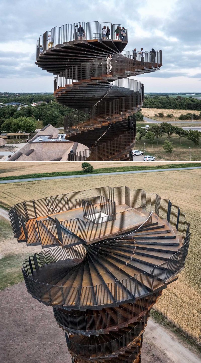 A New Spiraling Lookout Tower Opens In Denmark