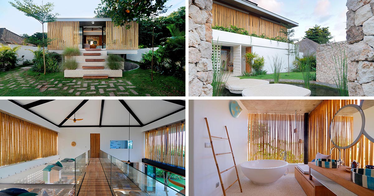 Bamboo Screens Add Privacy To This Beachfront Island Villa