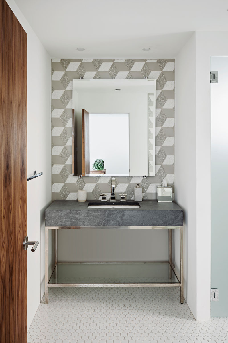 14 Design Ideas For Modern Powder Rooms That Include Color Or Texture