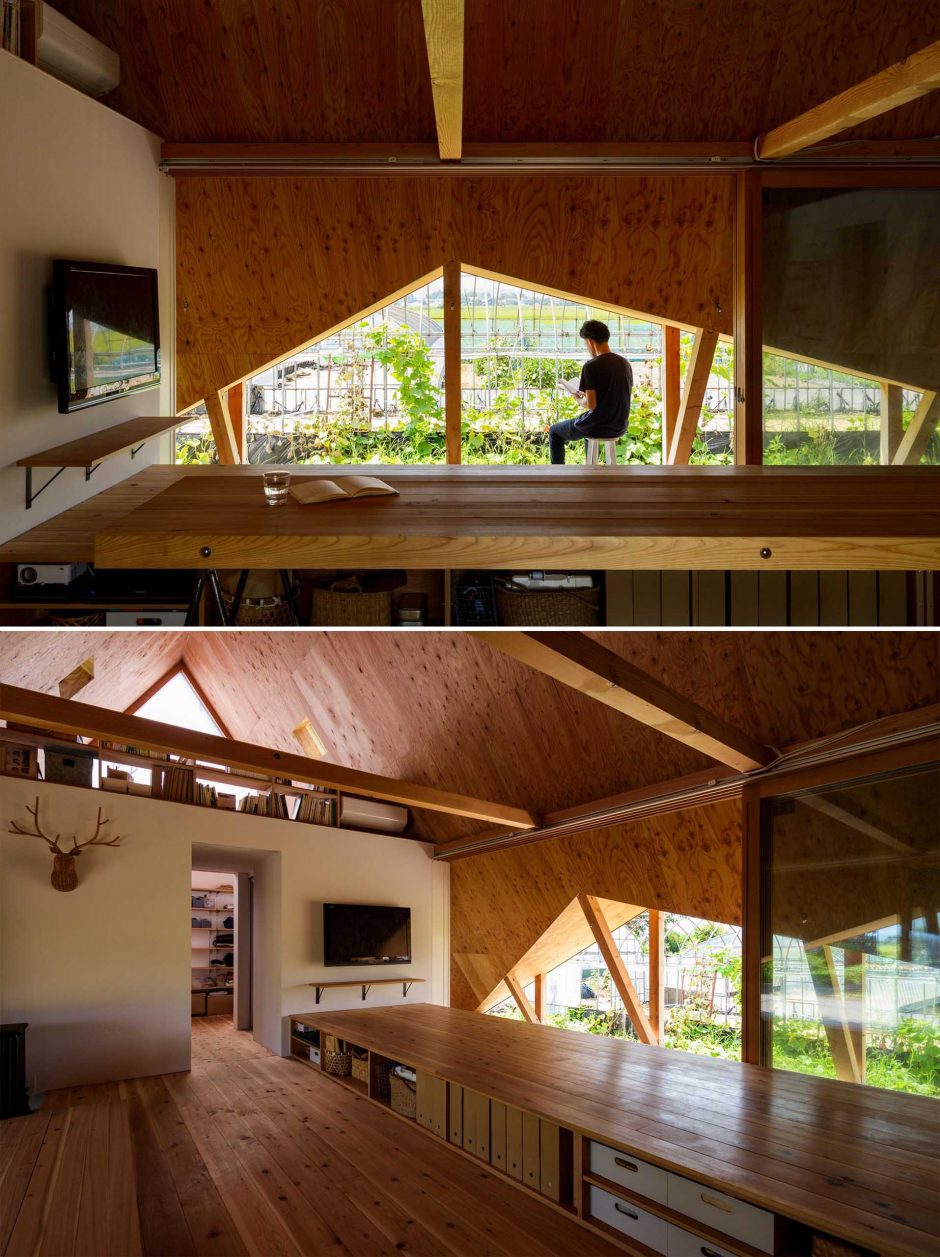 Multiple A-Frame Openings Add Light And Ventilation To This Home With A ...