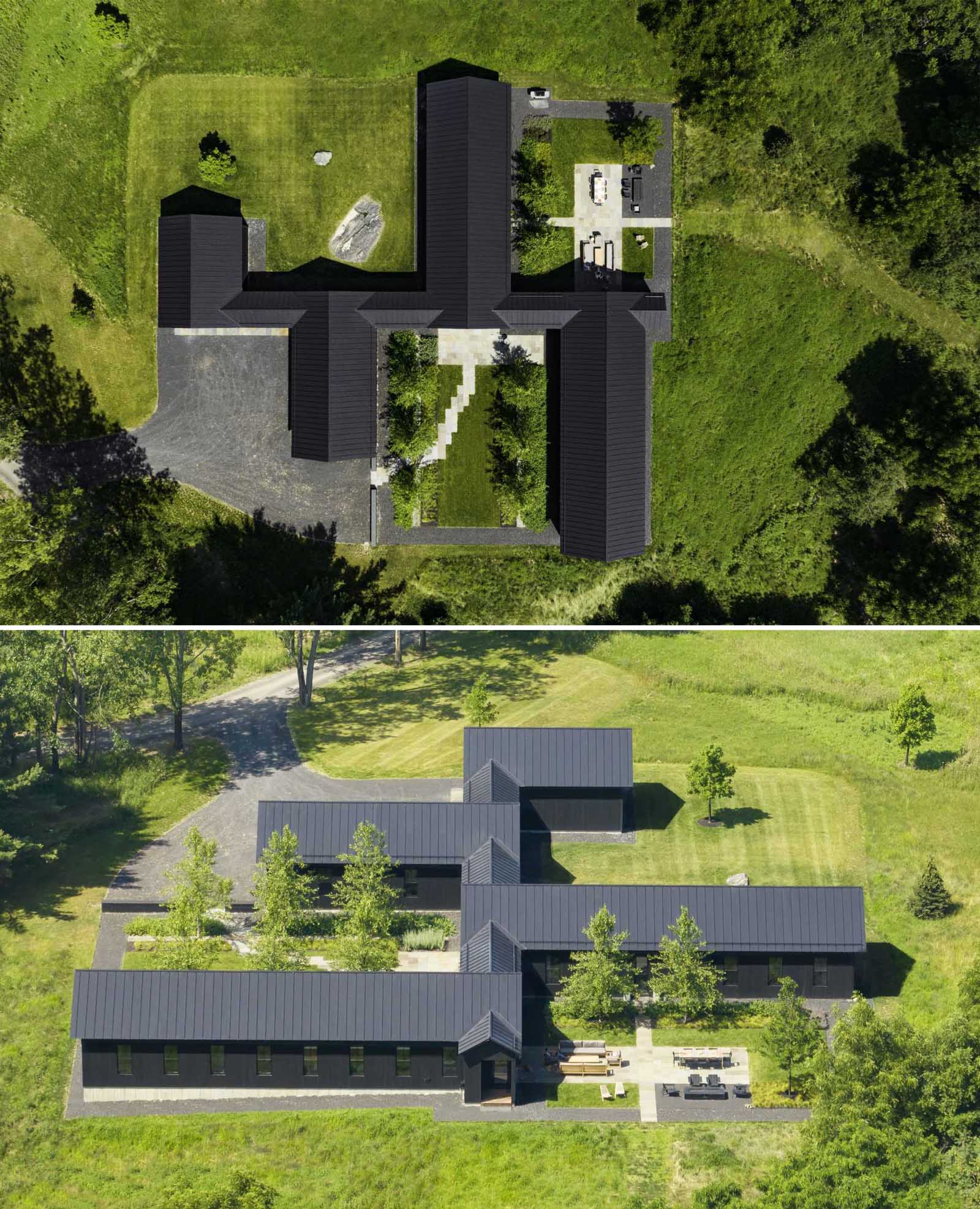 Separate Living Areas Of This Home Are Connected By A Central Hallway