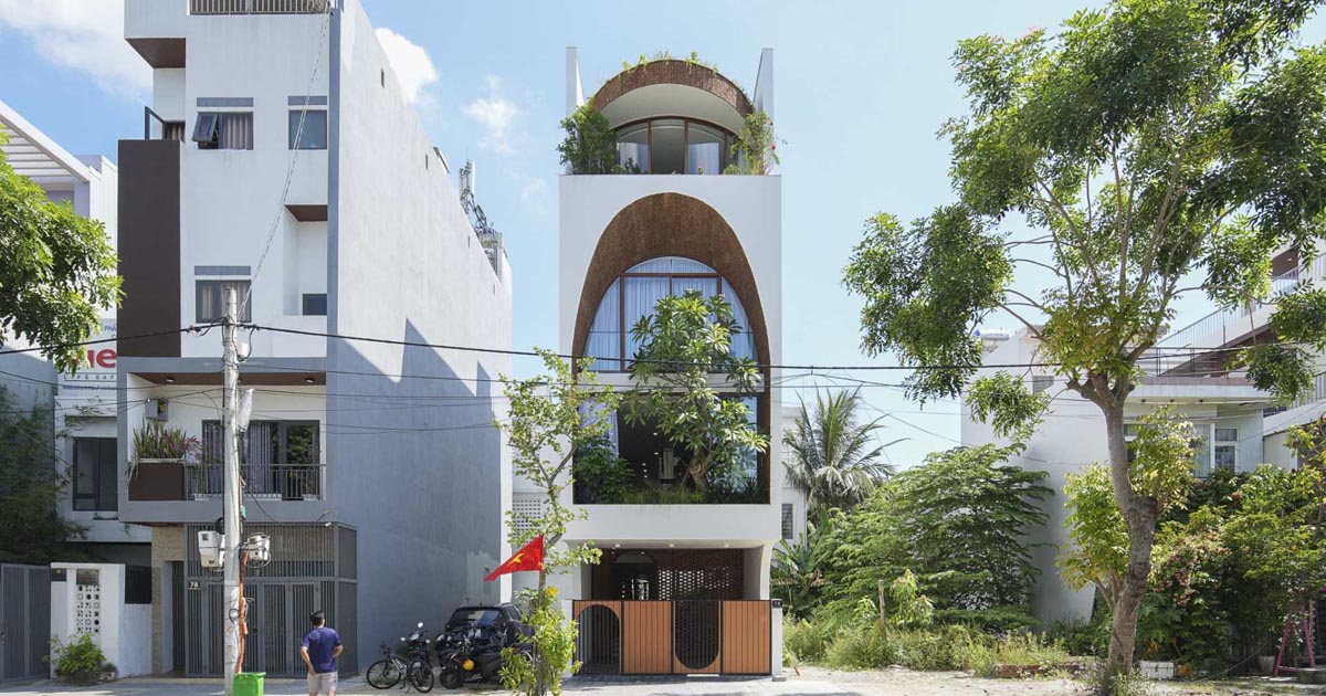 This Tall And Thin House Is Designed For Living Across Five Floors