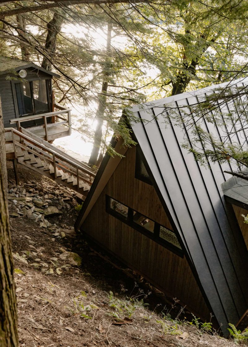 This Secluded A-frame Cabin Was Given A Contemporary Design Update