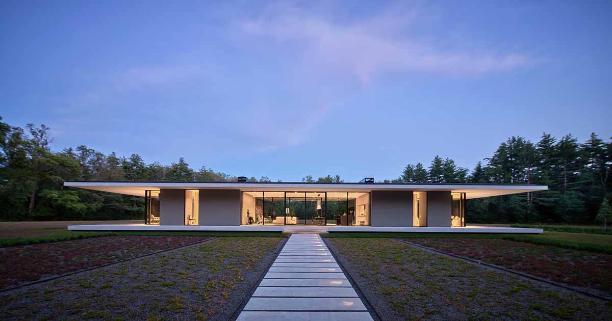 This House Has A Thin Floating Roof That Extends Out 15 Feet