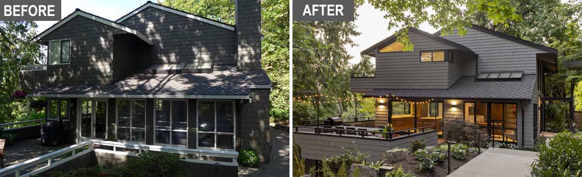 Before & After - A Remodeled 1970s Home In Seattle